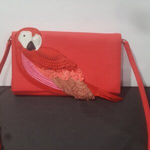 Kate Spade Macaw Parrot Red Sling Purse